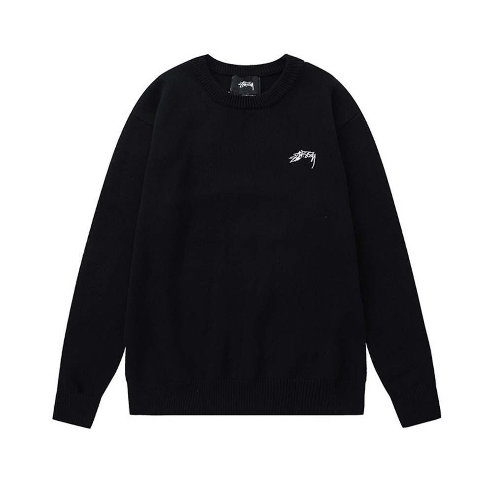 Stussy Black Crewneck Sweater